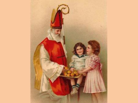 Obisk svetega Miklavža in obdarovanje otrok